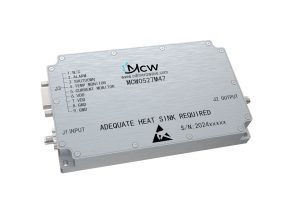 Broadband high-power amplifier with a frequency range from 500 MHz to 2700 MHz, multi‑octave, with a gain of 47 dB and an output power of 50 W