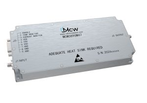 High-power narrowband amplifier for frequencies from 850 MHz to 930 MHz, gain 47 dB, power 50 W