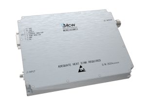 High-power narrowband amplifier for frequencies from 2200 MHz to 2500 MHz, gain 28 dB, power 200 W