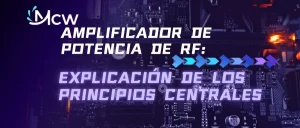 Diagrama que muestra los principios básicos de funcionamiento de un amplificador de potencia de RF en un entorno de pruebas