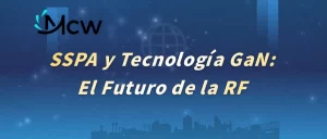 Primer plano de un módulo de transistor de Nitruro de Galio (GaN) utilizado en un SSPA moderno