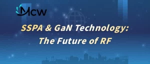 Close-up of a Gallium Nitride (GaN) transistor module used in a modern SSPA