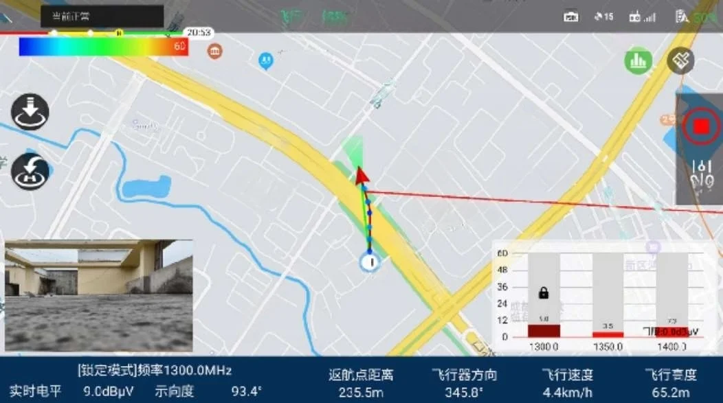 Signal Level Trajectory Screenshot