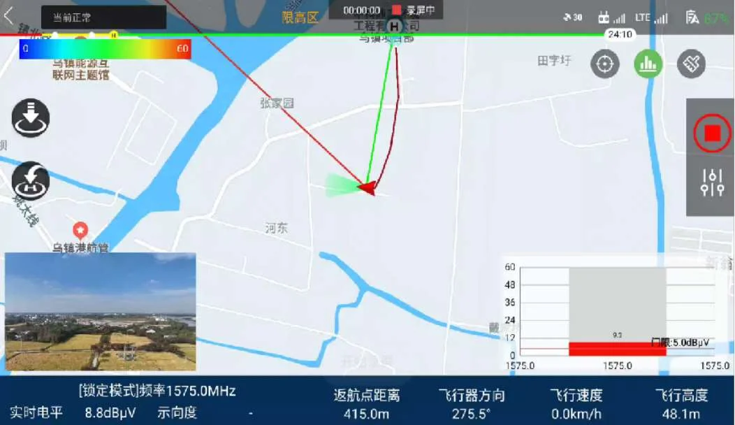 Single-Frequency Direction Finding Screenshot