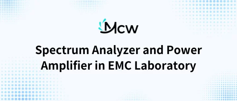 Spectrum Analyzer and Power Amplifier in EMC Laboratory