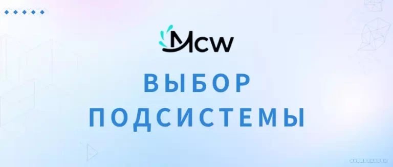 ВЫБОР ПОДСИСТЕМЫ