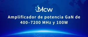 Amplificador de potencia GaN de 400–7200 MHz y 100W