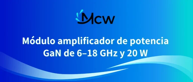 Módulo amplificador de potencia GaN de 6–18 GHz y 20 W