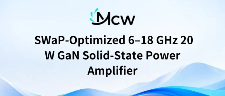 SWaP-Optimized 6–18 GHz 20 W GaN Solid-State Power Amplifier