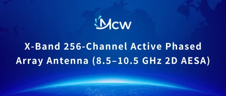 X-Band 256-Channel Active Phased Array Antenna (8.5–10.5 GHz 2D AESA)