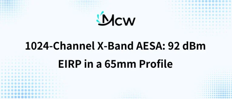 1024-Channel X-Band AESA 92 dBm EIRP in a 65mm Profile