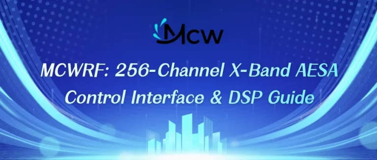 MCWRF 256-Channel X-Band AESA Control Interface & DSP Guide