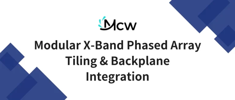 Modular X-Band Phased Array Tiling & Backplane Integration