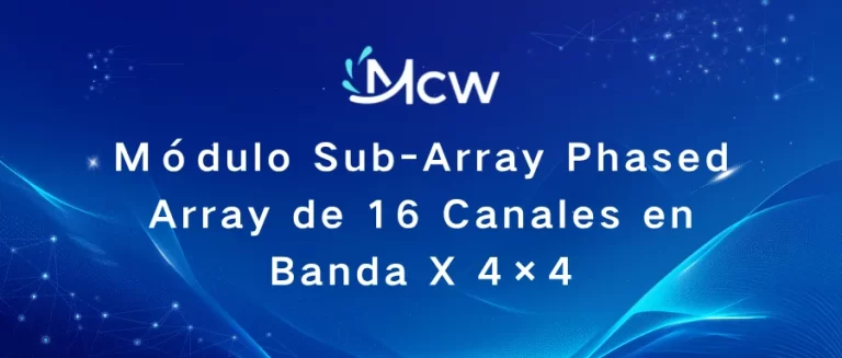 Módulo Sub-Array Phased Array de 16 Canales en Banda X 4×4