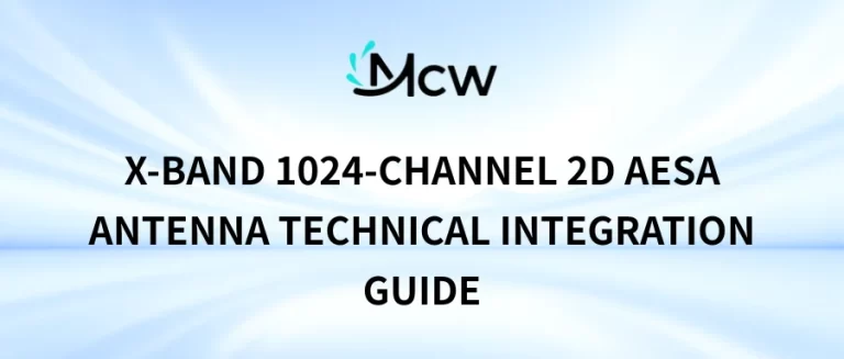 X-Band 1024-Channel 2D AESA Antenna Technical Integration Guide