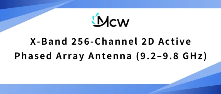 X-Band 256-Channel 2D Active Phased Array Antenna (9.2–9.8 GHz)
