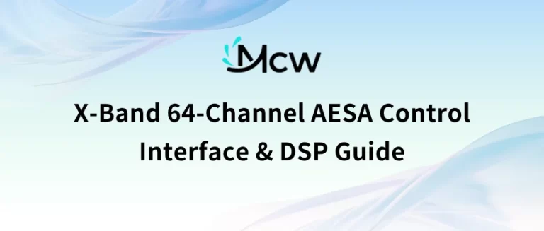 X-Band 64-Channel AESA Control Interface & DSP Guide