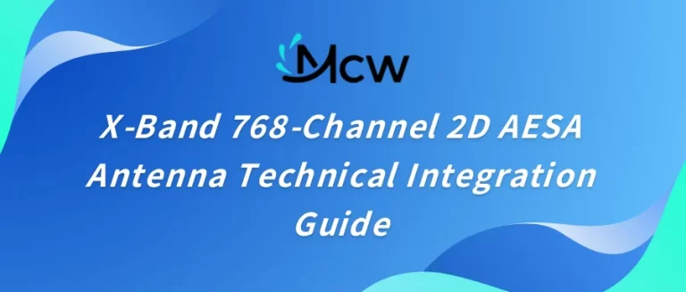 X-Band 768-Channel 2D AESA Antenna Technical Integration Guide
