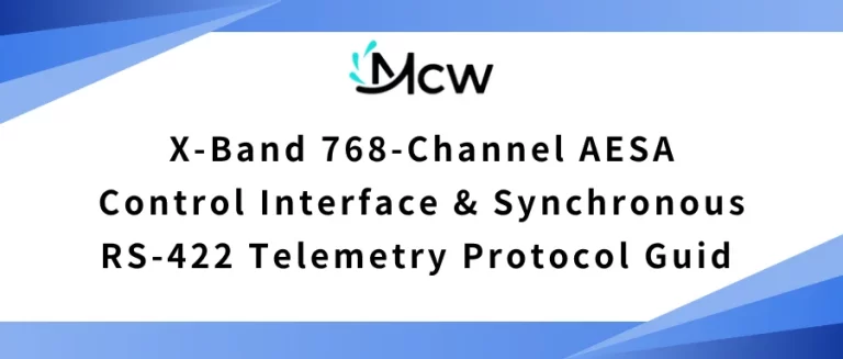 X-Band 768-Channel AESA Control Interface & Synchronous RS-422 Telemetry Protocol Guide