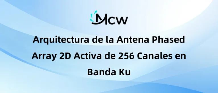 Antena Phased Array 2D Activa de 256 Canales en Banda Ku