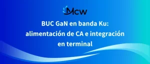 BUC GaN en banda Ku alimentación de CA e integración en terminal
