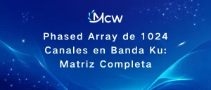 Phased Array de 1024 Canales en Banda Ku Matriz Completa